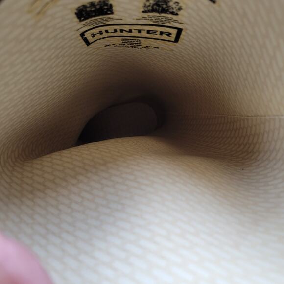 Women's Hunter Glossy Original Black Rain Boots Sz 7 - Picture 9 of 11